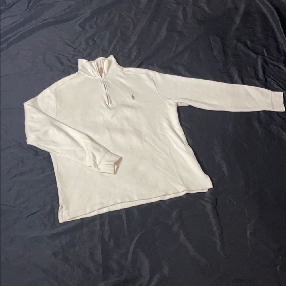 Polo zip up sweater